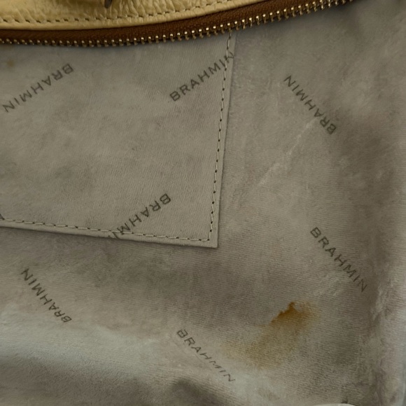 Brahmin Large Duxbury Satchel NEPAL Leather NATURAL - Picture 16 of 16